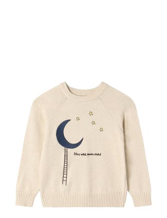 Fliink Benna Moon Pullover - Cream - 18 M