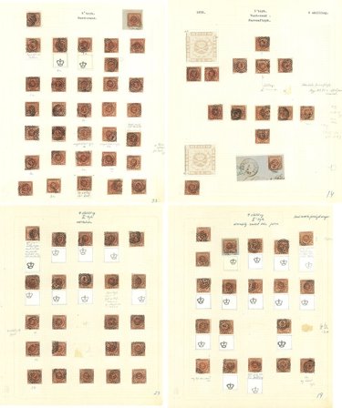 Danmark - AFA 7 stemplet 1858 specialsamling