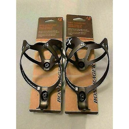 2 stk. Fuldt Carbon Flaskeholder - 2 stk. Cage Bontrager Race Litecykel Vandflaskebur