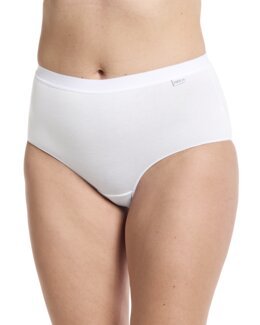 Highwaist-truse av bambus Hvit - 2XL - LIFEWEAR BAMBOO