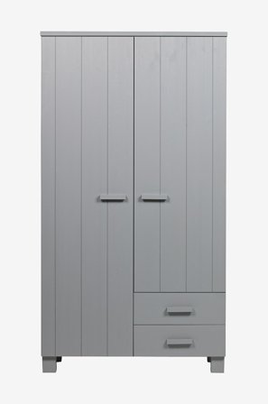 WOOOD - Garderobeskab Dennis - Grå - Garderobeskab - Fra Homeroom