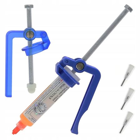 Annostelupistooli TE-053 Fluxille – Tarkka Annostelu | 3 Neulaa | 10G/10Cc Ruiskuille Männällä