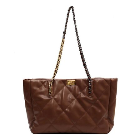 Kvinners PU Satchel Håndveske Skulder Bag Tote Bag Med Kjede Pendling Tote Bag