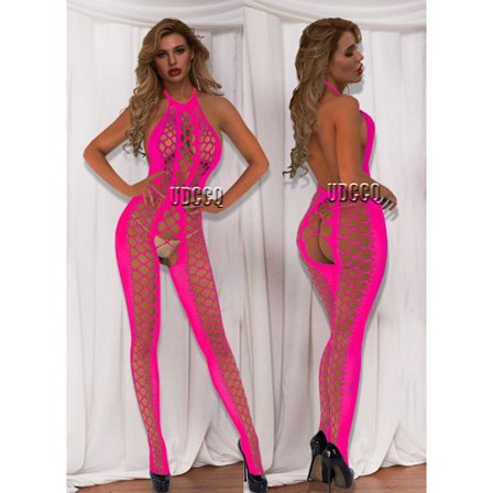 Dameundertøy Sexy Lingeri Babydoll Blomstret Mesh Kroppsstrømpe Catsuit Bryllupsnatt Gjennomsiktig Bodysuit Pluss Størrelse Kostyme