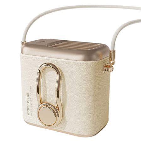 Ny taljehængende ventilator, bærbar taljeklemme opladende lille ventilator, udendørs shopping og rejse køleartefakt