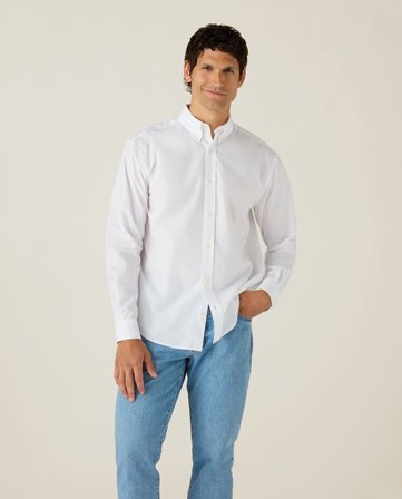 Lexington Poplin B.D skjorte, hvid