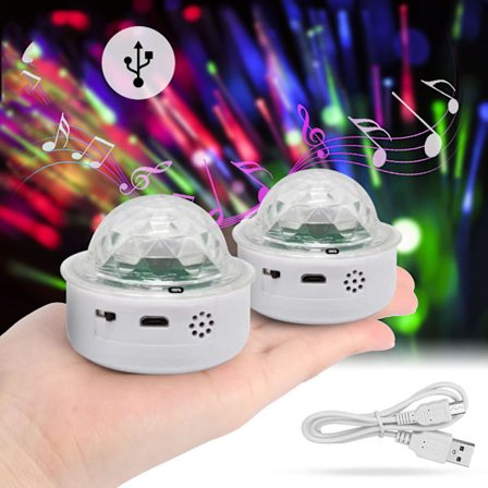 MINI RGB musikopladningslys med magnetMED MAGNET