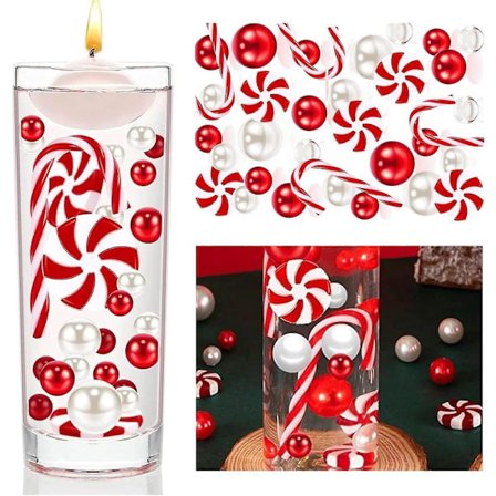 Julvasfyllningspärlor för vasfyllning Centerpiece-pärlor för vaser