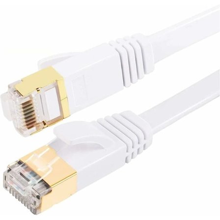 【PP】Cat7 Ethernet-kabel 30m Kategori 7, Flat, RJ45, Høy hastighet 10Gbp