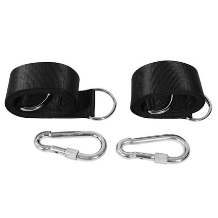 Puun keinun ripustussetti karabiineilla, murtolujuus, ulkoilun riippumatto ripustusvyö