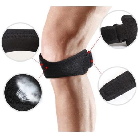 2-pack knäband för patellarsenan (svart) - Stödande stag för knäet