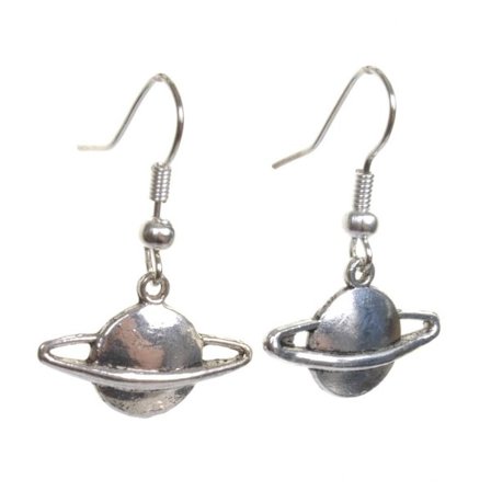 Örhängen Saturnus Space Planet/Rymd Rostfri Krok