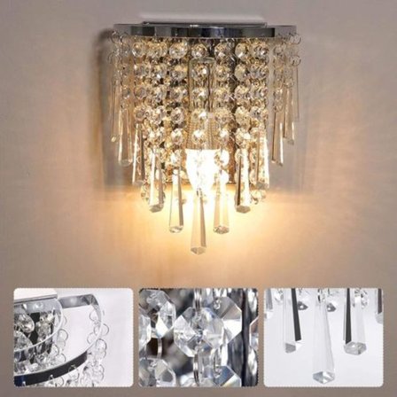Moderne krystal indendørs væglampe krystal væglampe