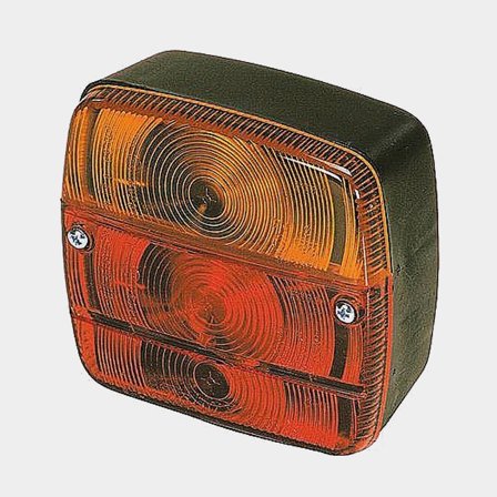 Zadní svítilna 1852-Marine, 119 x 102 x 51 mm, pravá / levá, s osvětlením registrační značky