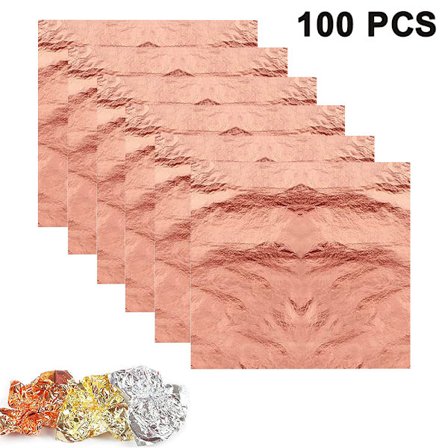 Blad Imitation Guld Sølv Kobber Blad til DIY Forgyldning Håndværk