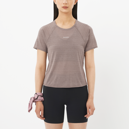 Salomon - T-skjorter Klær Shkout Air Crop Ss Tee W
