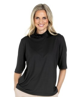 Halvpolo Svart - 56/58 - Åshild