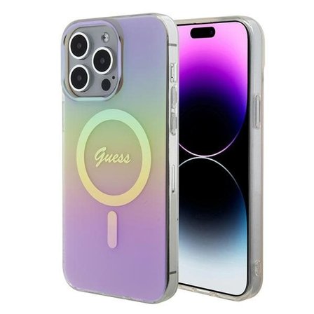 Guess GUHMP15XHITSP iPhone 15 Pro Max 6,7" rosa/rosa hardcase IML Iridescent MagSafe