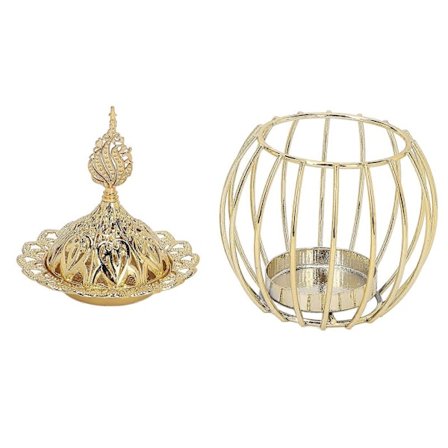 Røkelsesbrenner Holder Dekorativ Gull Metall Røkelsespinnestativ Brett For Halloween Juledekorasjon Display