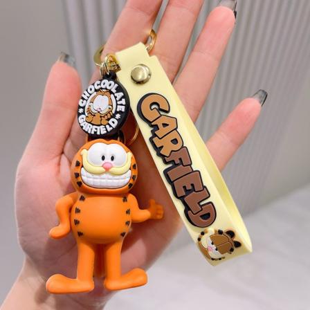 Tegneserie Anime Garfield Nøglering Sød Rygsæksvedhæng Kreativ Sammensætning Feriegaver Til Drenge Piger zhanli