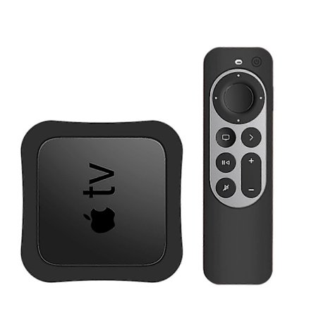 Apple TV 4k och Siri Remote Silikonfodral, 2-pack Skyddsfodral