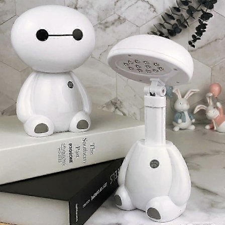 Søt nattlys for hjemmedekor, bedårende tegneserie LED bordlampe med mykt varmt lys, energisparende, flott for stue, kontor, studio, søt natt