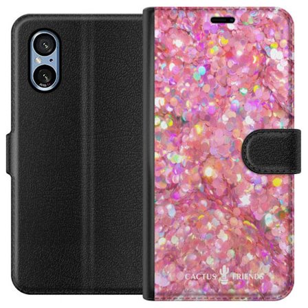 Kompatibelt Lommeboketui til Sony Sony Xperia 5 V Cactus and Friends – PinkGlitter