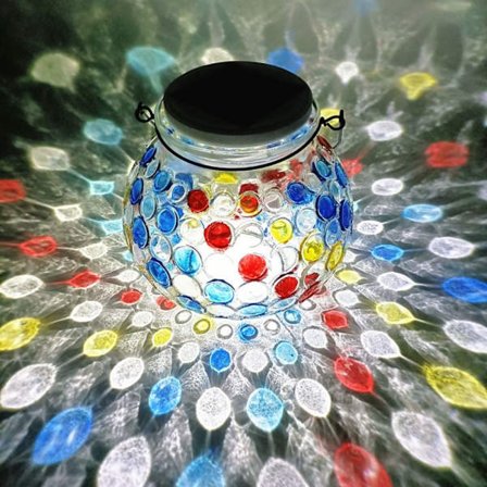 Solar Lantern Outdoor Garden Light VIT LJUS VIT LJUS White Light