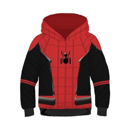 Spider-man: Into The Spider-verse Hoodies Gwen Venom Spiderman Sweatshirt Cosplay Børn Drenge Piger Hættetrøje Pullover Jumper Tops -a Spider-Man Far 