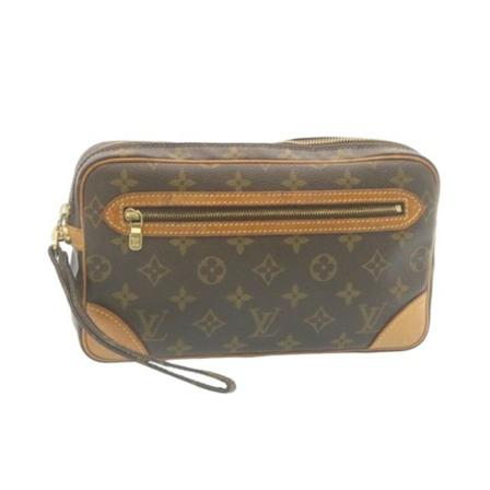 Louis Vuitton Vintage, Pre-owned Marly Dragonne Gm Bruin, Dames, Maat:ONE Size,leer