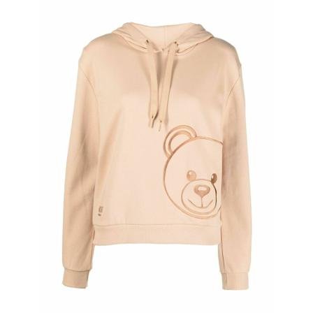 Moschino, Hoodies Beżowy, Kobieta, Rozmiar: S