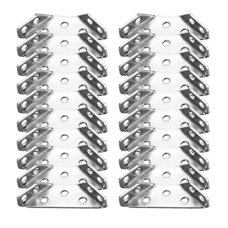 Universell Möbelhörnförbindare Rostfri Korrosionsbeständig Enkel Installation Hylla Skåp Möbel Triangelstöd Hörnbracket_xi