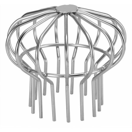 Takrennebeskytter Filter Takrennebeskytter Rustfritt Stål Uttak Rør Nedløpsbeskytter Arkdren Gulvavløp for Tak Balkong Hage (Rør 110)