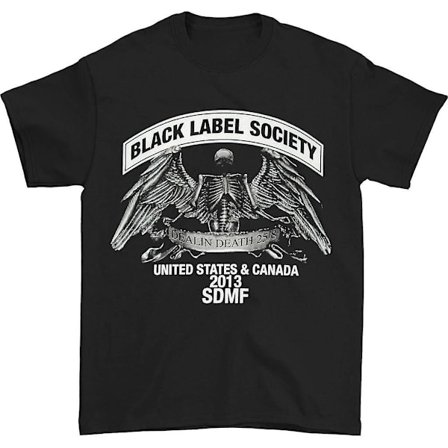 Black Label Society Metal Skully Wings Tee T-shirt