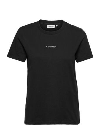 Micro Logo Regular T-Shirt T-shirts & Tops Short-sleeved Svart Calvin Klein