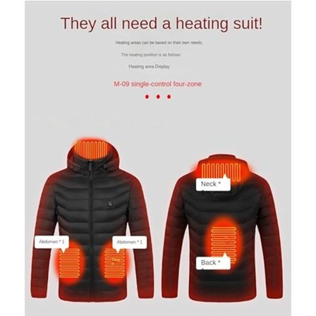 Älykkäät lämmitettävät puuvillatakit miehille ja naisille, vakiolämpötilalla lämmitettävät puuvillatakit, lämmitettävät eristetyt takit miehille ja 