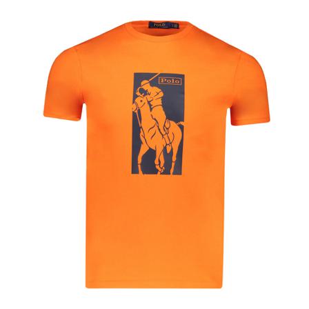 Polo Ralph Lauren T-shirt , Oranje , Heren , Maat: L