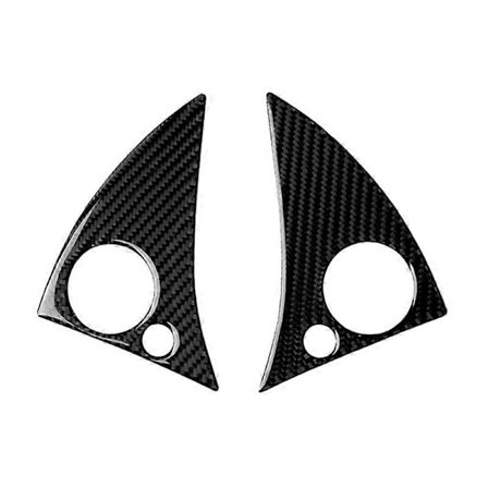 2 stk. Carbon Fiber Rat Ramme Cover Trim til Mercedes Benz W204 C180 C200 C260 2007-2010