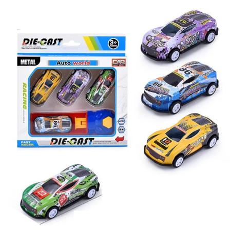 Viisi autoa Lapset Stunt Auto Malli Seos Kori Veto Ejection Jumping Mini Autot