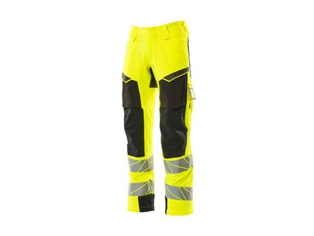 MASCOT Varselbyxor kl 2 stretch gu/sv 76c47 - Lyreco - Arbetskläder > Varselkläder > Varselbyxor