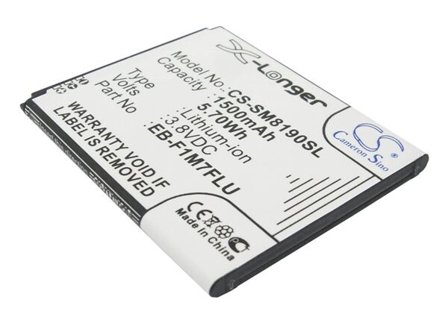 Batteri for SmartPhone, Mobil for Samsung GT-I8190, Galaxy SIII mini, Galaxy S3 mini og andre.