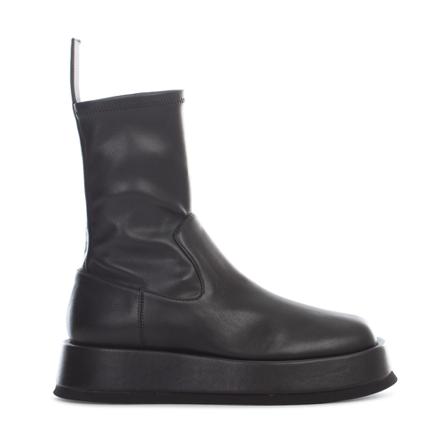 Gia Borghini, ECO Leather Czarny LOW Boot Czarny, Kobieta, Rozmiar: 39 EU