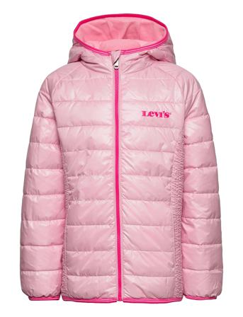 Lvg Mid Wt Slim Puffer Pink Levi's