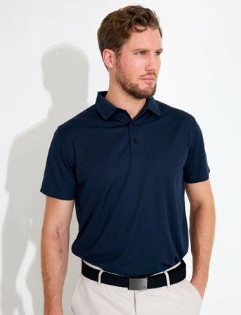 Abacus Mens Cray Drycool Polo - Blue - M