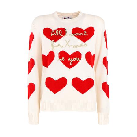 Saint Barth, Round-neck Knitwear Beige, Dames, Maat:M