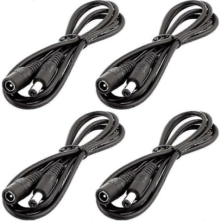 DC Jatkojohto - Virtajohto Uros - Naaras (4 kpl, 1 m)