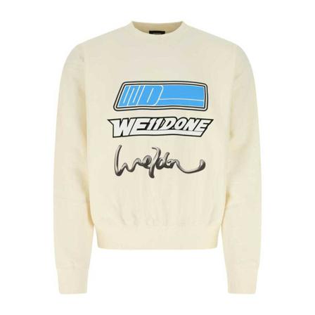 We11Done Sweatshirt Wdts122680Uiv Ivory inbo, Dame Sweatshirts