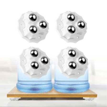 Møbelhjul - Mini - Universal - Drejelig - Hvid - Sæt med 4