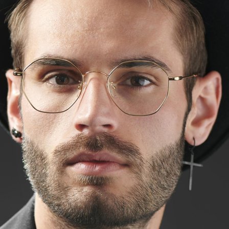 Lunettes Executive dorées for Men