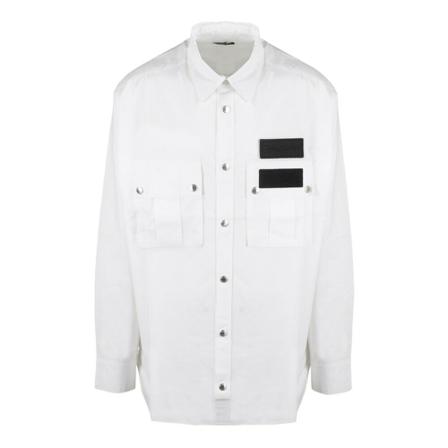 Balmain Casual Shirts vit, Herr, Herr, Storlek: L